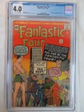Fantastic Four #9 (1962) Silver Age 3rd Sub-Mariner/ Early Issue CGC 4.0