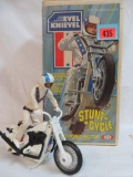 Vintage 1970's Ideal Evel Knievel Stunt Cycle in Box