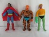 Vintage 1970's Mego WGSH Thing, Aquaman, Superman 8