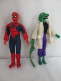 Vintage 1970's Mego WGSH Spider-Man & Lizard 8