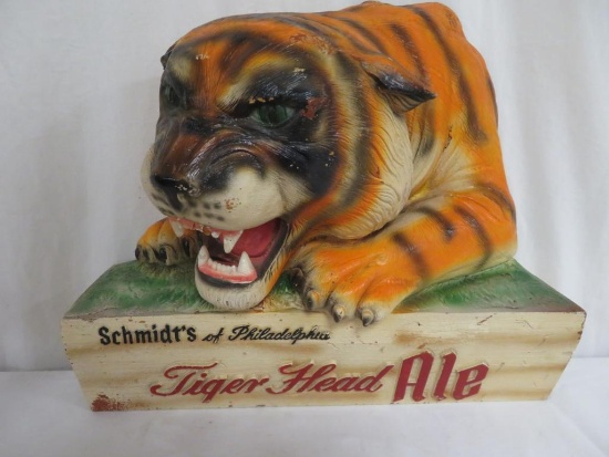 Vintage Schmidt's Tiger Head Ale 3-D Beer Sign