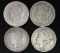 Lot (4) Morgan Silver Dollars 1888-O, 1894-O, 1900-O, 1921