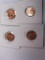 (4) 1955-S Lincoln Cents