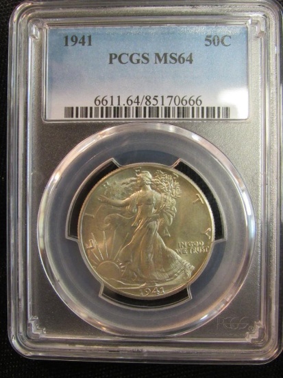 1941 Walking Liberty Half Dollar PCGS MS64