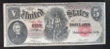 1907 $5 Wood Chopper Large Note