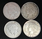 Lot (4) Silver Peace Dollars-1926-D, 1926-D, 1934-S, 1935-S