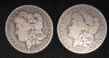 1888-P & 1899-O Morgan Silver Dollars