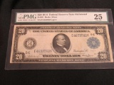 1914 $20 Federal Reserve Note Large Richmond FRN PMG-25 Very Fine