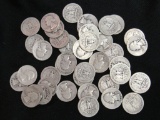 Lot (40) 1941 Washington Quarters $10 (90% Silver)