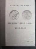 Album of Mercury Head Silver Dimes (45 Diff.)