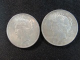 1922-P & 1923-P Peace Silver Dollars