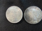 (2) 1923-P Silver Peace Dollars