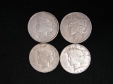 Lot (4) Silver Peace Dollars-1922-S, 1923-S, 1924, 1926-S