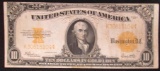 1922 $10 Gold Certificate Large Note