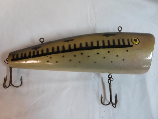 Vintage 16" Oversized Fishing Lure Store Display or Trade Sign