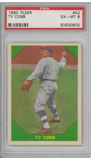 1960 Fleer #42 Ty Cobb PSA 6