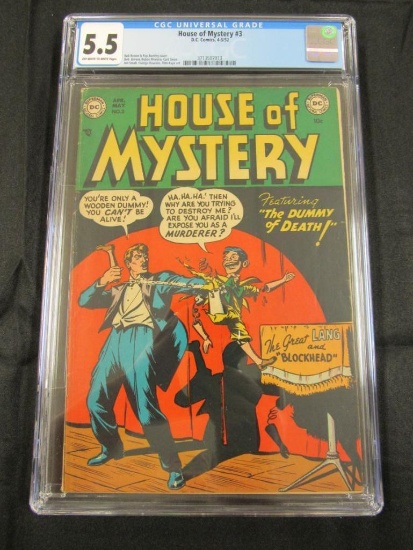House of Mystery #3 (1952) DC Golden Age Horror CGC 5.5
