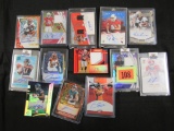 Lot (13) 2017 - 2019 Football Auto & Jersey Patch Cards w/ RC's