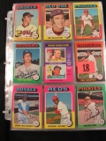 Lot (140) 1975 Topps Baseball Cards w/ Semi Stars
