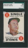 1968 Topps Game #2 Mickey Mantle SGC 80