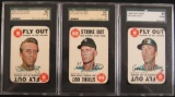 Lot (3) 1968 Topps Game Cards All SGC Graded
