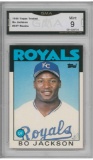 1986 Topps Traded #50T Bo Jackson RC Rookie Card GMA Mint 9