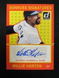 2014 Donruss Signatures Willie Horton Auto