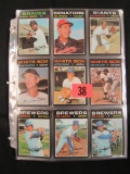 Large Lot (170) High Grade 1971 Topps Baseball Cards w/ Stars