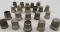 Excellent Collection (21) Vintage Sterling Silver Thimbles
