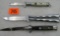 Lot (3) Vintage Spring Assisted / Butterfly Knives. (Rostfrei)