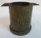 WWII Dated 1942 Brass Trench Art Ashtray