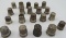 Excellent Collection (20) Vintage Sterling Silver Thimbles