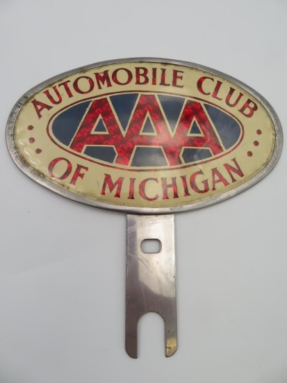 Outstanding AAA Automobile Club License Plate Topper