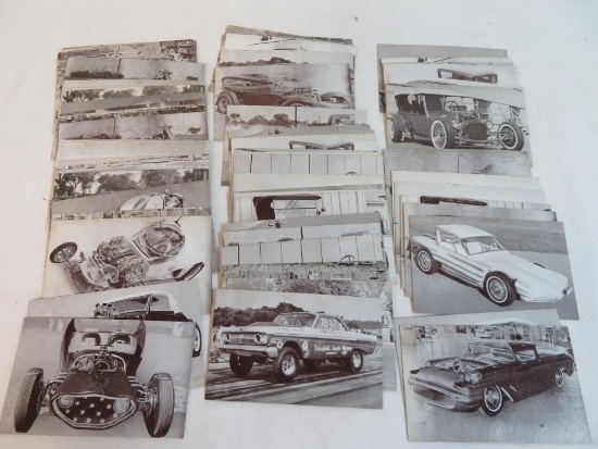 Huge Lot (60+) Vintage 1960's Hot Rod/ Drag Racing Exhibit Cards w/ Bio Backs