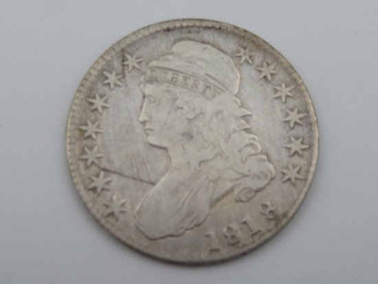 1818 US Capped Bust 1/2 Half Dollar 90% Silver