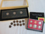 Mixed Coin Lot Indian Head Cents, Buffalo Nickels, +