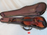 Vintage Ca. 1910 Antonius Stradivarius (Czech) Violin in Original Case