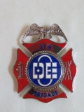 Vintage Detroit Edison Fire Brigade Wallet Badge