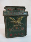 Antique U.S. Mail Letterbox Cast Iron Bank