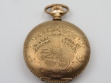 Antique 1890's Waltham Seaside Pendant Pocket Watch