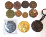 Lot of Vintage Auto and Transportation Related Trade Tokens, Commemorative Medals+
