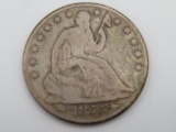 1855 O US Seated Liberty 1/2 Half Dollar 90% Silver