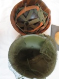 WWII Era U.S. Military Helmet with Liner and Cover