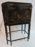 Beautiful Vintage Chinese Sewing Box on Stand