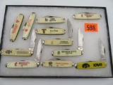 Lot (11) Vintage Collegiate Pocket Knives. All USA.