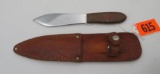 Vintage Case XX Throwing Knife w/ Original Sheath