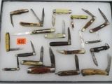 Huge Lot (19) Assorted Vintage Folding Knives. Case, Camillus, Old Timer