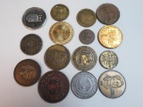 Lot of (15) Vintage Commemorative Tokens Medals