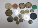 Estate Found Grouping of Vintage Casino and Gaming Tokens