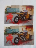 (2) Vintage Ed Big Daddy Roth Postcards Unused Rat Fink